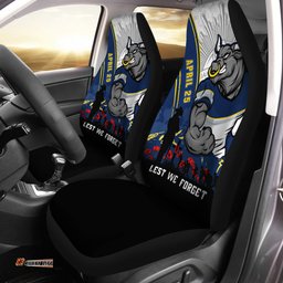 North Queensland Cowboys Anzac Day Lest We Forget Strong Fighting Spirit Car Seat Covers