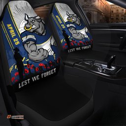 North Queensland Cowboys Anzac Day Lest We Forget Strong Fighting Spirit Car Seat Covers