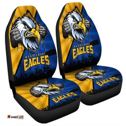 West Coast Eagles Breaking Through Fan Design Car Seat Covers