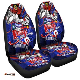 Newcastle Knights Naidoc Week Custom Newcastle Knights Naidoc Week For Our Elders Knights Bound Together Car Seat Covers