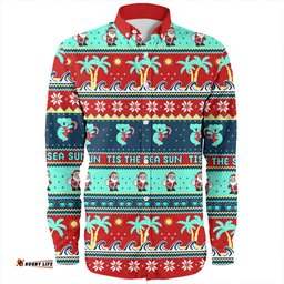 Amazing Aussie Australia Sunny Christmas By The Sea Long Sleeve Shirt