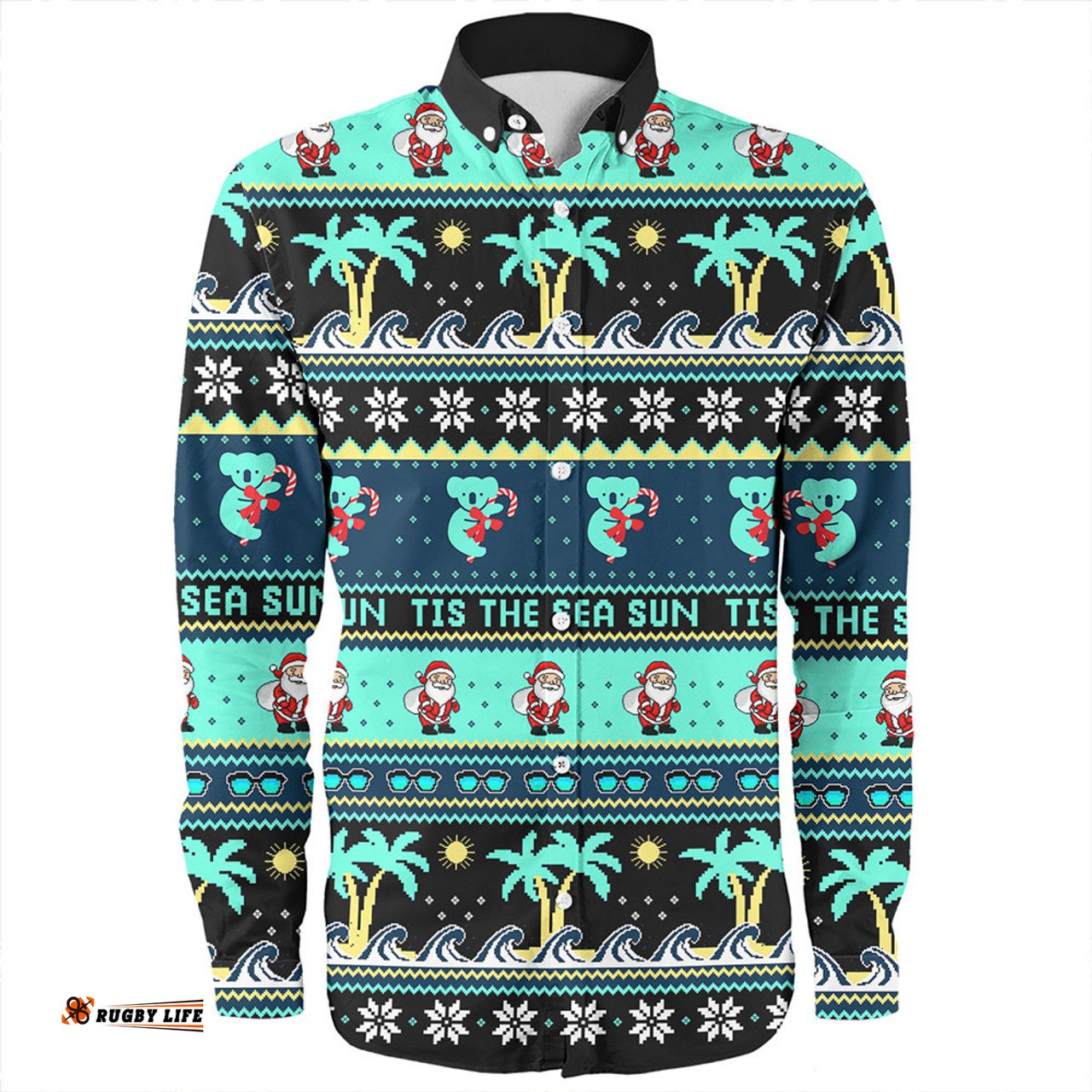 Amazing Aussie Australia Sunny Christmas By The Sea Long Sleeve Shirt
