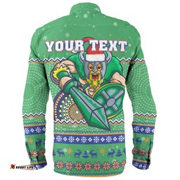 Amazing Aussie Canberra Raiders Christmas Custom Ugly Xmas And Aboriginal Patterns For Die Hard Fan Long Sleeve Shirt