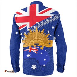 Amazing Aussie Australia Anzac Day Lest We Forget Australia Flag Long Sleeve Shirt