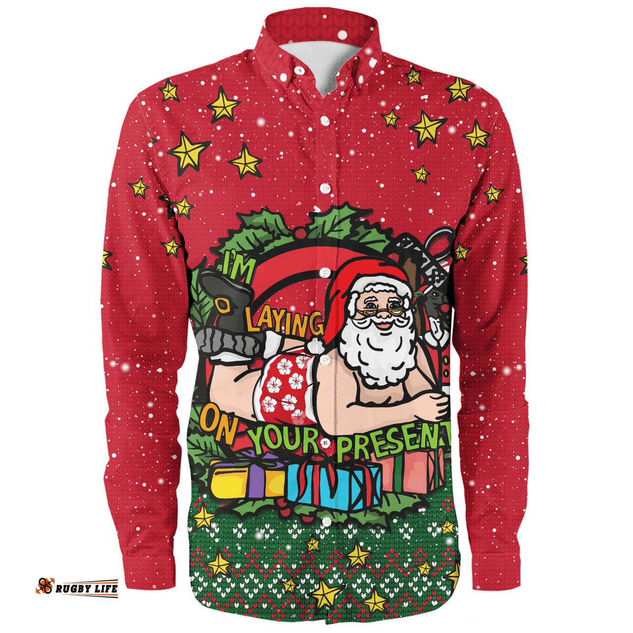 Amazing Aussie Australia Aussie Ugly Christmas Santa Present Long Sleeve Shirt