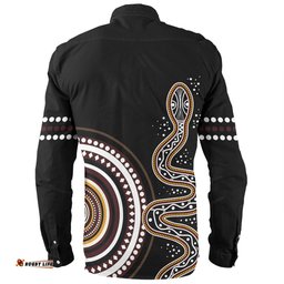 Amazing Aussie Australia Rainbow Serpent Aboriginal Custom Dreamtime Mother of Life Black Long Sleeve Shirt