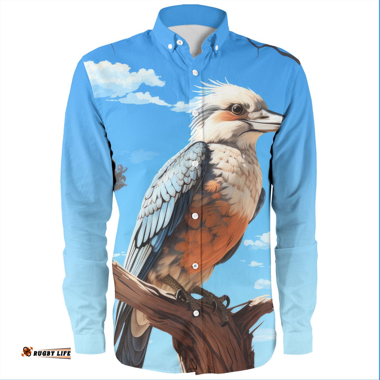 Amazing Aussie Australia Kookaburras Kookaburra With Blue Skys Long Sleeve Shirt