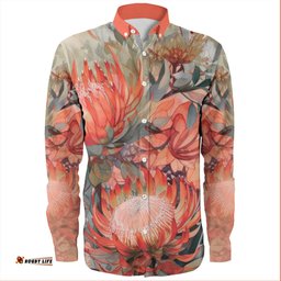 Amazing Aussie Australia Waratahs Red Orange Waratah Flowers Arts Long Sleeve Shirt