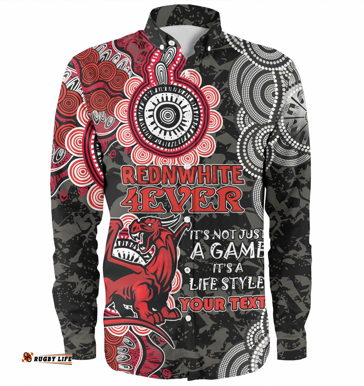 Amazing Aussie Australia Illawarra and St George Custom Red White Forever Shirt Long Sleeve Shirt