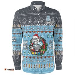 Amazing Aussie Cronulla Sutherland Sharks Christmas Custom Chrissie Spirit Long Sleeve Shirt