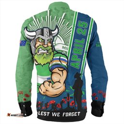 Amazing Aussie Canberra Raiders Anzac Day Lest We Forget Strong Fighting Spirit Long Sleeve Shirt