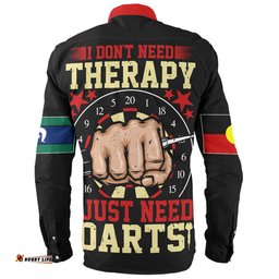 Amazing Aussie Australia Sport Darts Custom Darts Sport Custom I Just Need Darts Long Sleeve Shirt