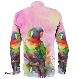 Amazing Aussie Australia Rainbow Lorikeets Rainbow Lorikeets Color Art Long Sleeve Shirt