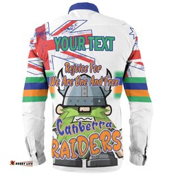 Amazing Aussie Canberra Raiders Happy Australia Day We Are One And Free V2 Long Sleeve Shirt