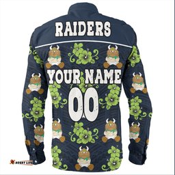 Amazing Aussie Canberra Raiders With Maori Pattern Long Sleeve Shirt