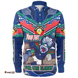 Amazing Aussie New Zealand WarriorsNaidoc Week Custom For Our Elders Home Jersey Shirt Long Sleeve Shirt
