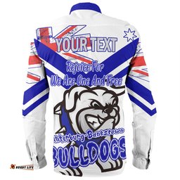 Amazing Aussie Canterbury Bankstown Bulldogs Happy Australia Day We Are One And Free V2 Long Sleeve Shirt