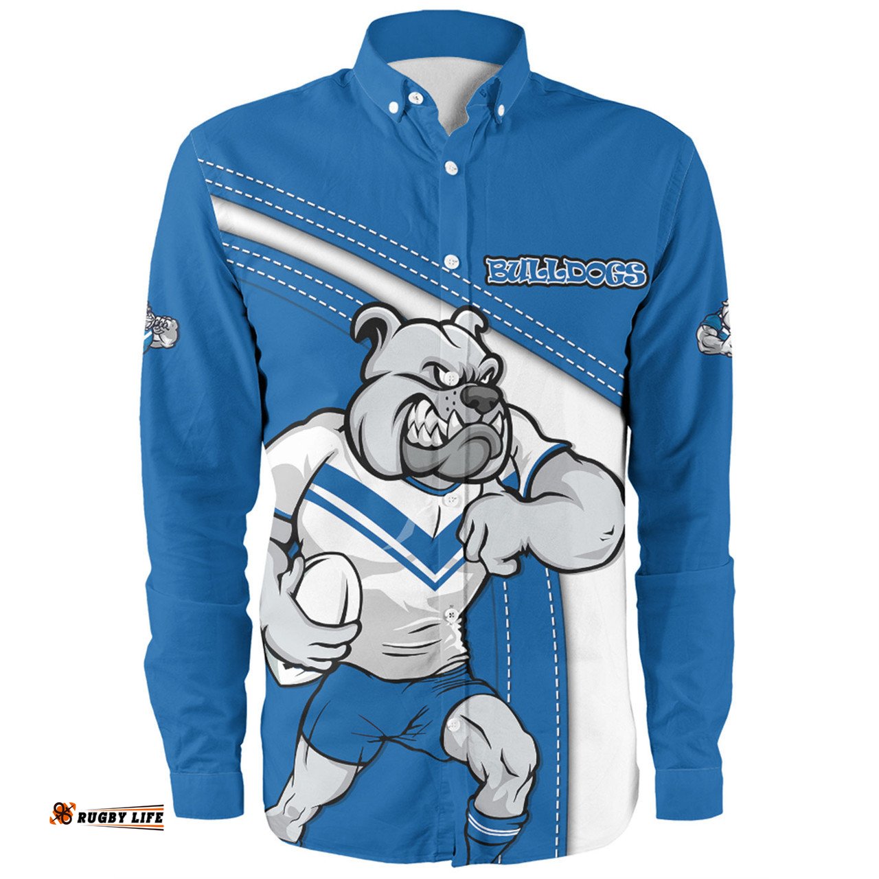 Amazing Aussie Canterbury Bankstown Bulldogs Custom Team Of Us Die Hard Fan Supporters Long Sleeve Shirt