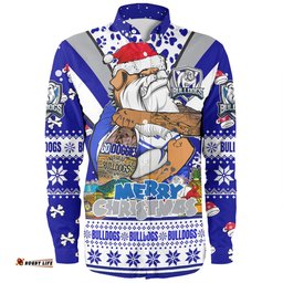 Amazing Aussie Canterbury Bankstown Bulldogs Christmas Custom Bulldogs Santa Aussie Big Things Long Sleeve Shirt