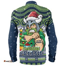 Amazing Aussie Canberra Raiders Aussie Ugly Christmas For Die Hard Fan Supporters Long Sleeve Shirt