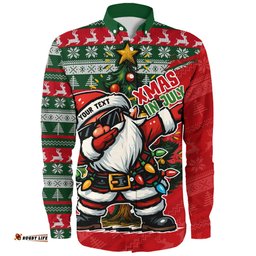 Amazing Aussie Australia Santa Dabs Down Under Xmas In July Edition Long Sleeve Shirt