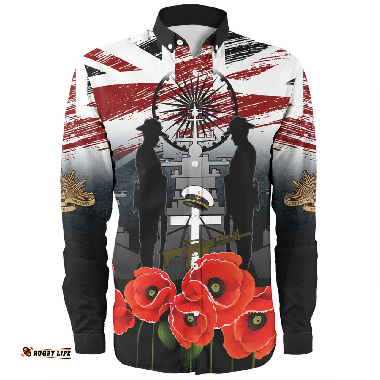 Amazing Aussie Australia Navy Force Anzac Day Custom We Thank You For Our Freedom Long Sleeve Shirt
