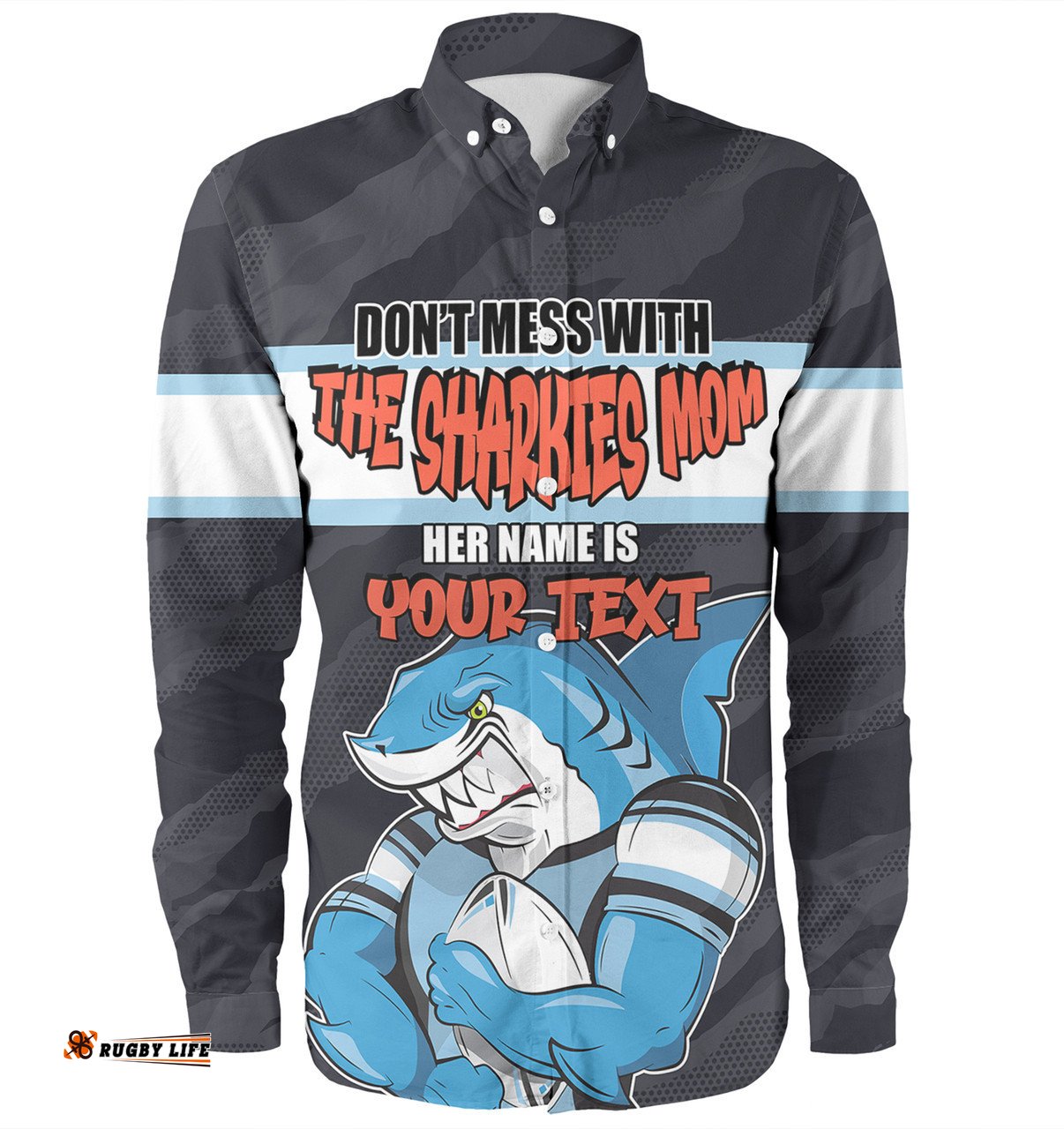 Amazing Aussie Cronulla Sutherland Sharks Mother's Day Screaming Mom and Crazy Fan Long Sleeve Shirt