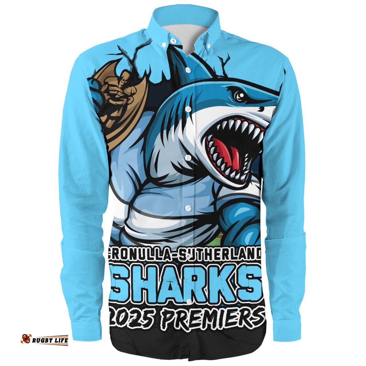 Amazing Aussie Cronulla Sutherland Sharks Unleash Power In The Ultimate Battle Long Sleeve Shirt