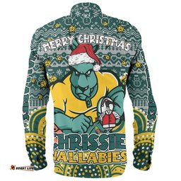 Amazing Aussie Australia Wallabies Christmas Custom Christmas Knit Patterns Vintage Jersey Ugly Long Sleeve Shirt