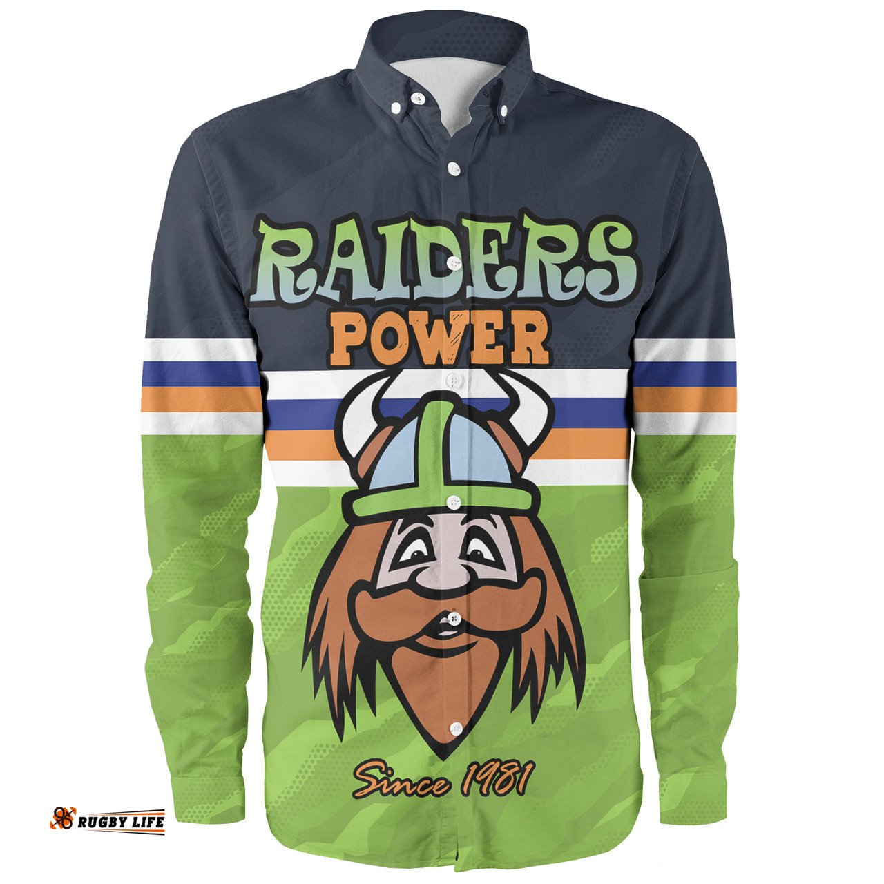 Amazing Aussie Canberra Raiders Custom Canberra Raiders Supporter Long Sleeve Shirt