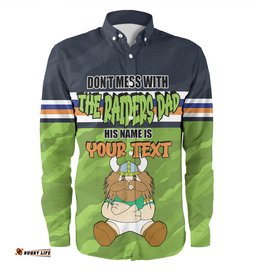 Amazing Aussie Canberra Raiders Father's Day Screaming Dad and Crazy Fan Long Sleeve Shirt