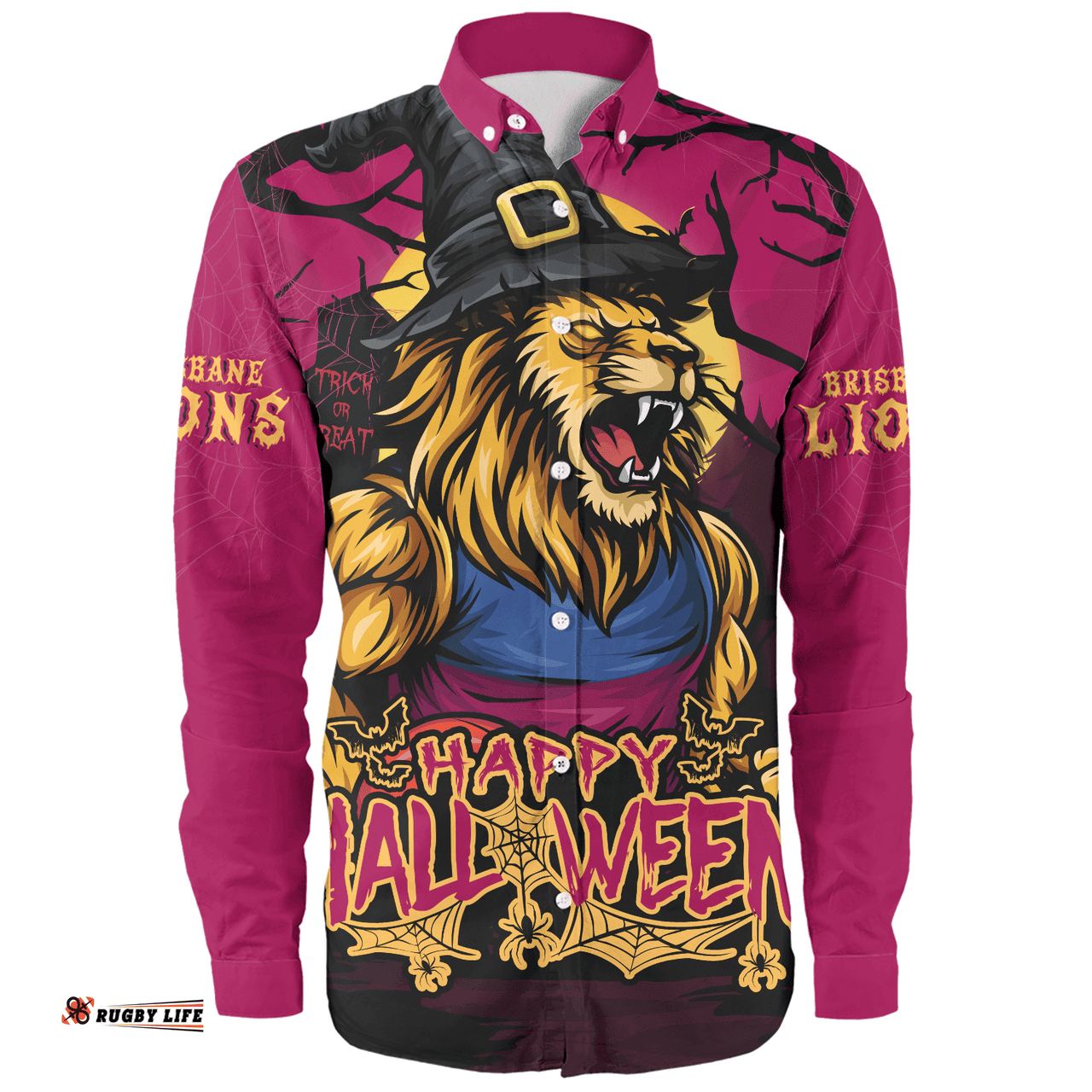 Amazing Aussie Brisbane Lions Full Moon Fever Halloween Supporter Long Sleeve Shirt