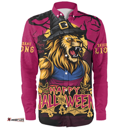 Amazing Aussie Brisbane Lions Full Moon Fever Halloween Supporter Long Sleeve Shirt