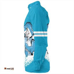 Amazing Aussie Cronulla Sutherland Sharks Sharks Mascot Quater Style Long Sleeve Shirt