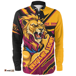 Amazing Aussie Brisbane Lions Battlefield Glory Gear Long Sleeve Shirt