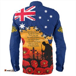 Amazing Aussie Australia Remembrance Day Fields Of Poppies Honoring The Fallen Long Sleeve Shirt