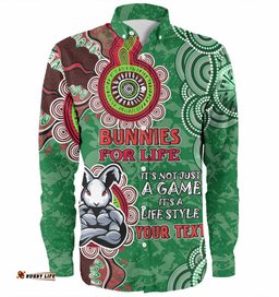 Amazing Aussie Australia Rabbitohs Custom Bunnies for Life Shirt Long Sleeve Shirt