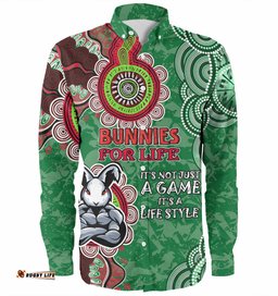 Amazing Aussie Australia Rabbitohs Custom Bunnies for Life Shirt Long Sleeve Shirt