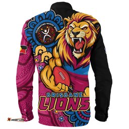 Amazing Aussie Brisbane Lions Power Through Generations NAIDOC Edition Long Sleeve Shirt