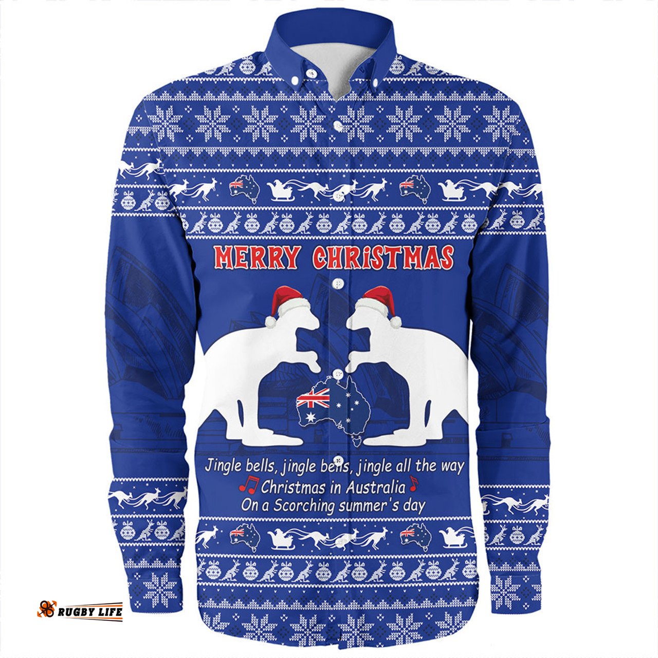 Amazing Aussie Australia Scorching Australia Christmas Long Sleeve Shirt
