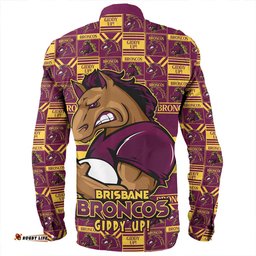 Amazing Aussie Brisbane Broncos Champion���s Pride Comic Style Long Sleeve Shirt
