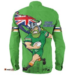 Amazing Aussie Canberra Raiders Custom For Die Hard Fan Australia Flag Scratch Style Long Sleeve Shirt