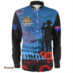 Amazing Aussie Australia Sailing Into History The ANZAC Spirit Long Sleeve Shirt