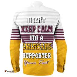 Amazing Aussie Brisbane Broncos Custom Brisbane Broncos Supporter Long Sleeve Shirt