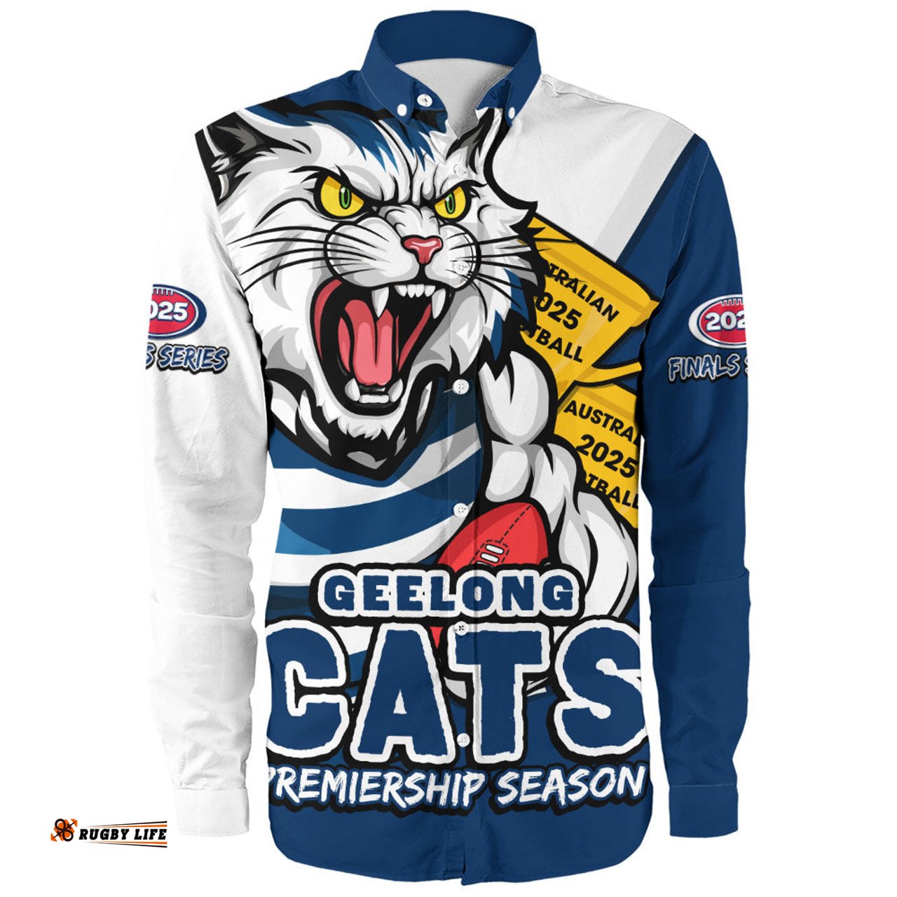 Amazing Aussie Geelong Cats Australian Football Finals Premiership Spirit Long Sleeve Shirt