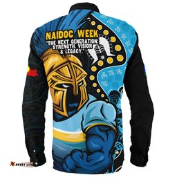 Amazing Aussie Gold Coast Titans NAIDOC Indigenous Warrior Spirit Long Sleeve Shirt