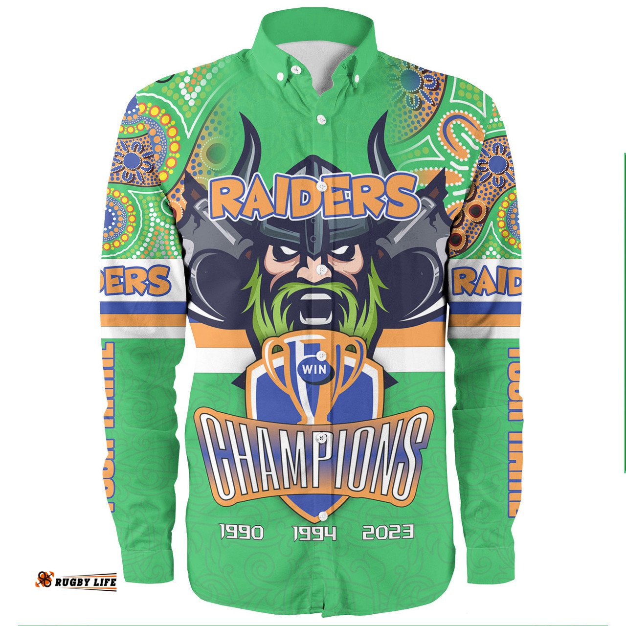 Amazing Aussie Canberra Raiders Custom Talent Win Games But Teamwork And Intelligence Win Championships With Aboriginal Style Long Sleeve Shirt