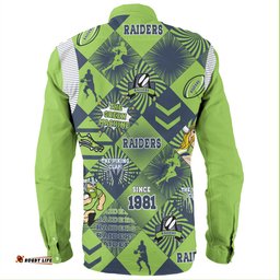 Amazing Aussie Canberra Raiders Argyle Patterns Style Tough Fan Rugby For Life Long Sleeve Shirt