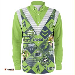Amazing Aussie Canberra Raiders Argyle Patterns Style Tough Fan Rugby For Life Long Sleeve Shirt