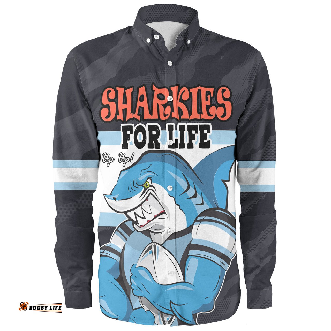 Amazing Aussie Cronulla Sutherland Sharks Sharkies Supporter Long Sleeve Shirt